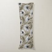 Coussins Longs Pavot blanc et coccinelle (Devant (Vertical))