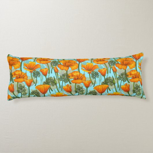 Coussins Longs Pavot de Californie (Dos)