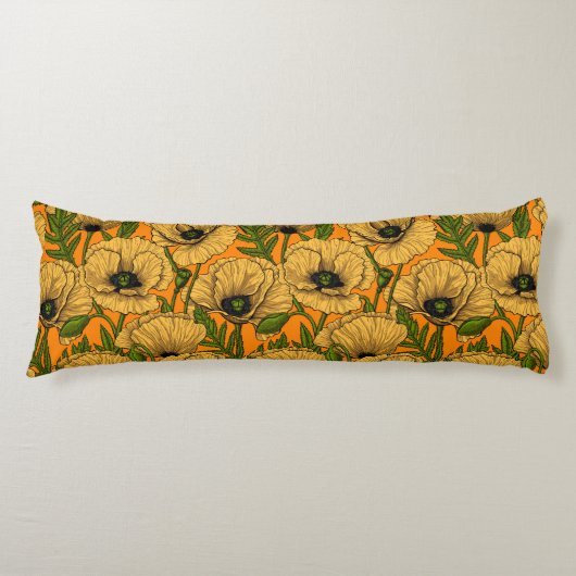Coussins Longs Pavot jaune (Devant)