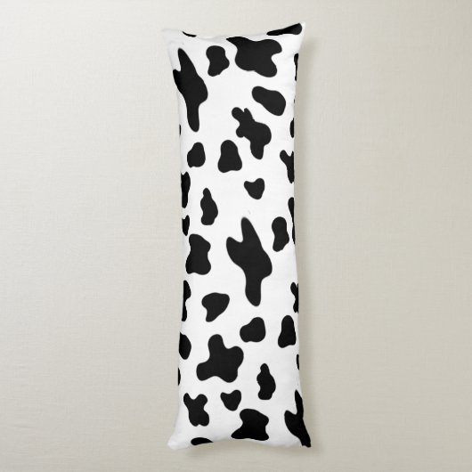 Coussins Longs Pays Points noirs et blancs de vache (Dos (Vertical))