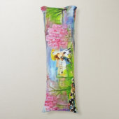 Coussins Longs Paysage aquarelle (devant Vertical)