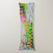 Coussins Longs Paysage d'aquarelle 2 (devant Vertical)
