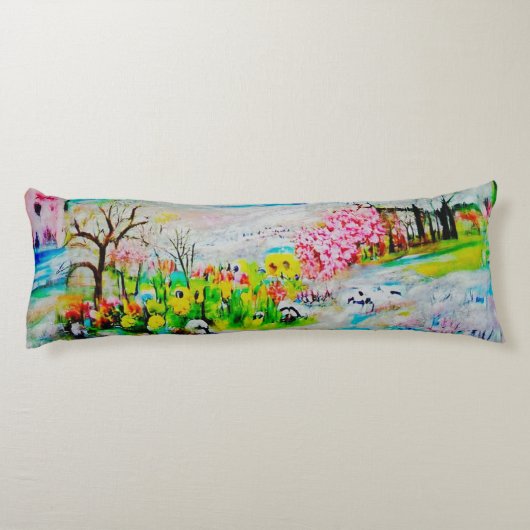 Coussins Longs Paysage d'aquarelle 2 (Dos)