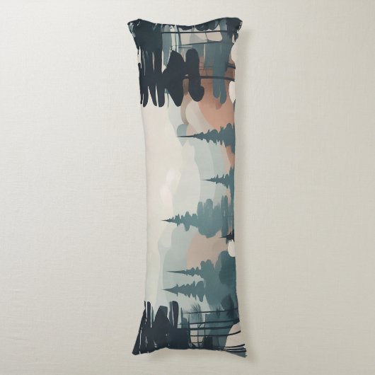 Coussins Longs Paysage de la forêt de Boho (Devant (Vertical))