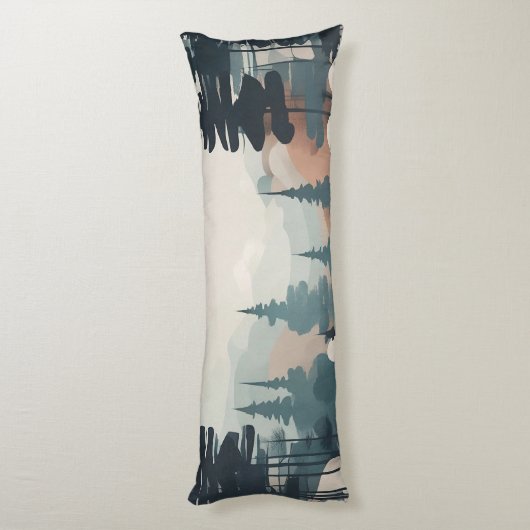 Coussins Longs Paysage de la forêt de Boho (Dos (Vertical))