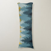 Coussins Longs Paysage d'or des arbres forestiers (Devant (Vertical))