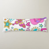 Coussins Longs Peace Love Musique Ado’s Body Oreiller (Devant)