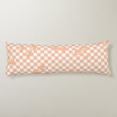 Coussins Longs Peach Fuzz Cherry En vichy Motif (Dos)