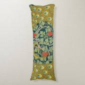 Coussins Longs Peacock Art Nouveau Style rond design complexe (Devant (Vertical))