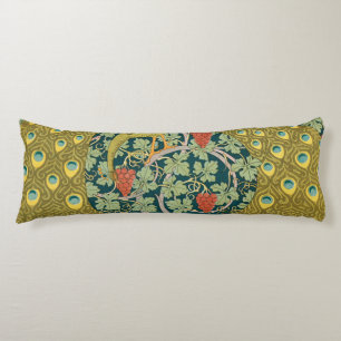 Coussins Longs Peacock Art Nouveau Style rond design complexe