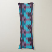 Coussins Longs peacock blue, purple, topaz blue and thunder (Devant (Vertical))