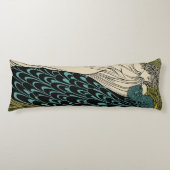 Coussins Longs Peacock Fine Art Bird Nouveau (Devant)