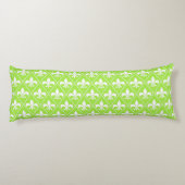 Coussins Longs Pear Green Fleur de Lys (Dos)