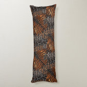 Coussins Longs Peau de tigre léopard à la mode (Dos (Vertical))