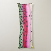 Coussins Longs Pêche à la truite arc-en-ciel (Dos (Vertical))