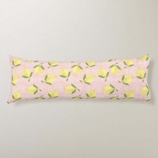 Coussins Longs Pêche au citron motif (Devant)