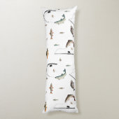 Coussins Longs Pêche Motif à thème de poisson de bâton et de bobi (Dos (Vertical))