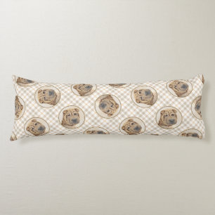 Coussins Longs Pei Shar Pei Peinture Fawn Wrinkle Original Chien