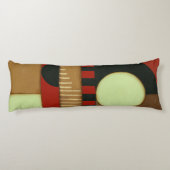 Coussins Longs Peinture à panneaux de style loft contemporain (Dos)