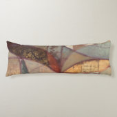 Coussins Longs Peinture Abstraite de feuilles florales par Norman (Devant)