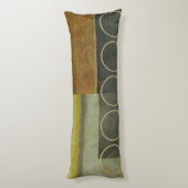 Coussins Longs Peinture Abstraite multitexturée par Vision Studio (Dos (Vertical))