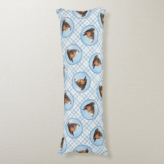 Coussins Longs Peinture Basenji Châtaignier Rouge Brindle mignon (Devant (Vertical))