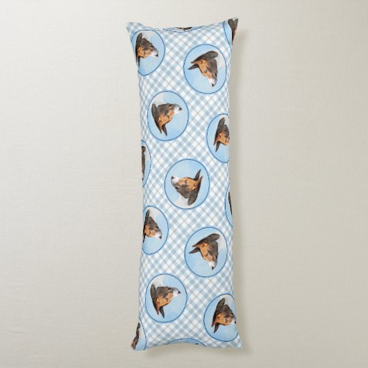 Coussins Longs Peinture Basenji Châtaignier Rouge Brindle mignon  (Dos (Vertical))