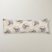 Coussins Longs Peinture Chinoise sans cheveux peint art original (Dos)