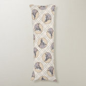 Coussins Longs Peinture Chinoise sans cheveux peint art original (Devant (Vertical))