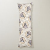 Coussins Longs Peinture Chinoise sans cheveux peint art original (Dos (Vertical))