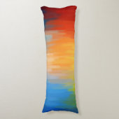 Coussins Longs Peinture colorée Abstraite (Devant (Vertical))