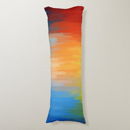 Coussins Longs Peinture colorée Abstraite (Devant (Vertical))