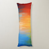 Coussins Longs Peinture colorée Abstraite (Dos (Vertical))