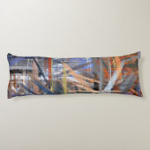 Coussins Longs Peinture colorée abstraite #3 (Dos)