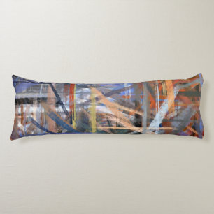 Coussins Longs Peinture colorée abstraite #3