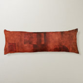 Coussins Longs Peinture cramoisie profonde avec des formes (Dos)