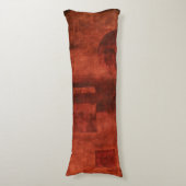 Coussins Longs Peinture cramoisie profonde avec des formes (Devant (Vertical))