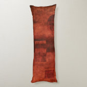 Coussins Longs Peinture cramoisie profonde avec des formes (Dos (Vertical))