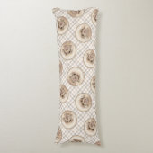 Coussins Longs Peinture de caniche Jouet Apricot Crème originale  (Devant (Vertical))