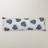 Coussins Longs Peinture de caniche Miniature jouet animal de comp (Dos)