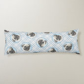 Coussins Longs Peinture de carlin peint peint peint d'argent mign (Dos)