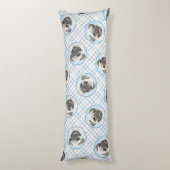 Coussins Longs Peinture de carlin peint peint peint d'argent mign (Dos (Vertical))