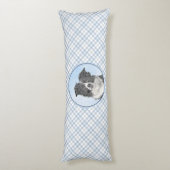 Coussins Longs Peinture de collie frontalière - Belle art origina (Dos (Vertical))