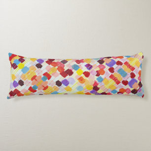 Coussins Longs Peinture de fleurs colorée mignonne