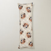 Coussins Longs Peinture de Harrier Tri-Couleur Mignon Art de Chie (Dos (Vertical))