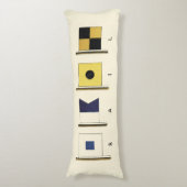 Coussins Longs Peinture de quatre drapeaux avec voile écrite sous (Devant (Vertical))