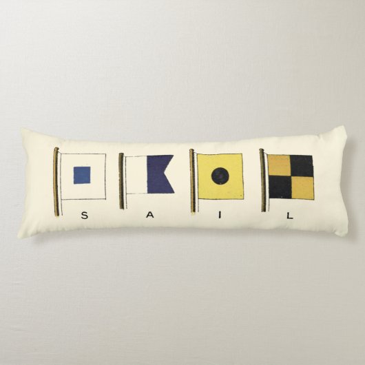 Coussins Longs Peinture de quatre drapeaux avec voile écrite sous (Devant)