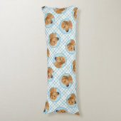 Coussins Longs Peinture de Rhodesian Ridgeback Rouge Blé Chien Ar (Devant (Vertical))