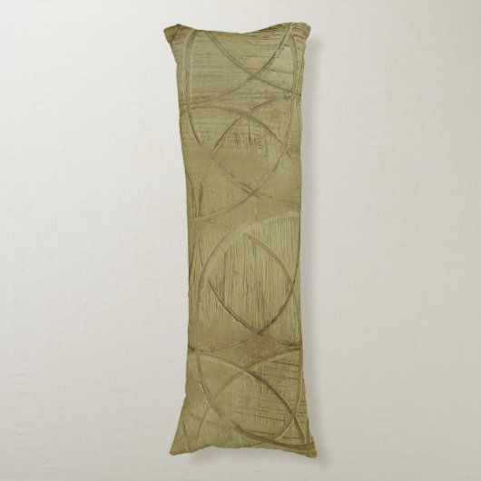 Coussins Longs Peinture des cercles liés par Jennifer Goldberger (Devant (Vertical))