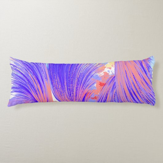 Coussins Longs Peinture et plumes (Devant)